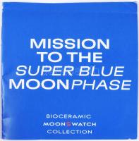 Omega X Swatch - Moonswatch - Mission to The super Blue Moon férfi karóra. Működik, leírással, díszd...