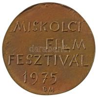 Borsos Miklós (1906-1990) 1975. "Miskolci Filmfesztivál 1975" kétoldalas bronz emlékérem (...