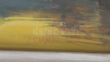 Zentai Pál (1938-1987): Ezüsthíd. Olaj, farost. Jelezve jobbra lent. Fakeretben. 60x80 cm