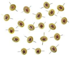 Szovjetunió DN 20db fém sapkajelvényből álló tétel T:UNC,AU Soviet Union ND 20pcs metal cap badge lot C:UNC,AU