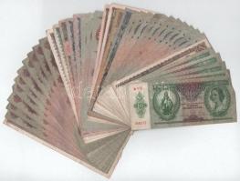 Vegyes, 40db-os Pengő bankjegytétel T:F,VG
