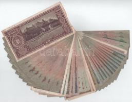 Vegyes, 40db-os Pengő bankjegytétel T:F,VG