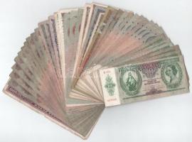 Vegyes, 40db-os Pengő bankjegytétel T:F,VG