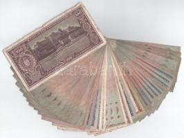 Vegyes, 40db-os Pengő bankjegytétel T:F,VG
