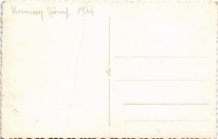 1944 Magyar katonák csoportja / WWII Hungarian military, group of soldiers. photo (fa)