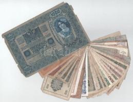 Vegyes 29db-os külföldi bankjegytétel közte: 1898-2015. Törökország, Németország, Ausztria, Csehszlo...