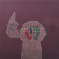 Bálint Endre (1914-1986): Kompozíció, 1985. Szitanyomat, papír, jelzett, számozott (45/60). 30x30 cm. Üvegezett fakeretben.