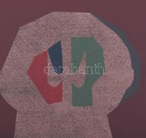 Bálint Endre (1914-1986): Kompozíció, 1985. Szitanyomat, papír, jelzett, számozott (45/60). 30x30 cm...