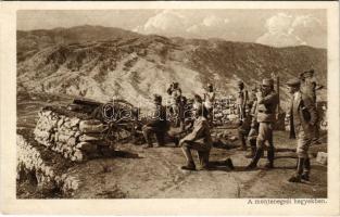 A montenegrói hegyekben. A Képes Újság kiadása / WWI K.u.K. military, soldiers in the mountains of Montenegro (fl)