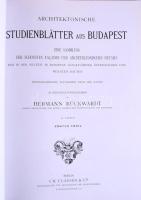 Rückwardt, Hermann: Budapesti építészeti tanulmányok. 2013, TERC. REPRINT! Kiadói kartonált kötés, p...
