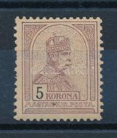 1904 Turul 5K 1. vízjelállás (100.000) (papírhiba / paper fault)