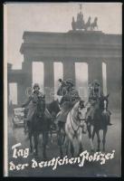 Kurt Daluege: Tag der deutschen Polizei. München-Berlin, 1935, Verlag Franz Ehrer Nachf. Gmbh., 142+2 p. Német nyelven. Rendkívül gazdag fekete-fehér képanyaggal illusztrált. Kiadói egészvászon-kötés, kiadói illusztrált papír védőborítóban.