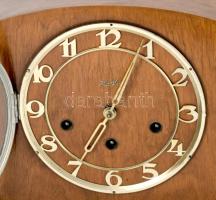 Kienzle art deco kandalló óra, kulccsal, működik, 58x21 cm