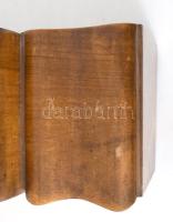 Kienzle art deco kandalló óra, kulccsal, működik, 58x21 cm