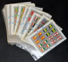 ENSZ tagországok zászlói 34 db teljes kisív (Mi EUR 544.-)