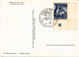 1941 Adolf Hitler 'Männer der Zeit' Nr. 124. + So. Stpl (EK)