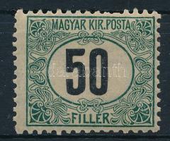 1903 Zöldportó I. 50f 11 3/4 : 12 fogazással (12.000)