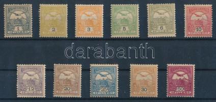 1904 Turul 11 klf érték, néhány ritkább vízjelállással (65.900)