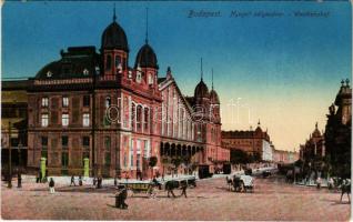 Budapest VI. Nyugati pályaudvar, vasútállomás, villamos