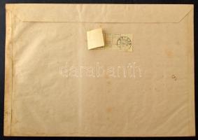 1926 Arató 400K teljes ív! nagyalakú helyi ajánlott levélen a korona infláció utolsó napjan feladva ...