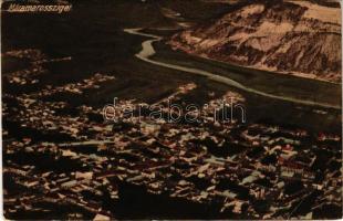 1915 Máramarossziget, Sighetu Marmatiei; látkép. Benkő Miklós kiadása / general view (ragasztónyomok / glue marks)