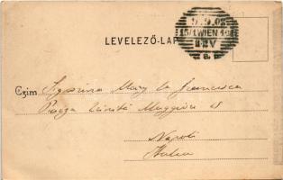 Budapest V. Szabadság tér, villamos. Divald Károly 63. sz. (EK)