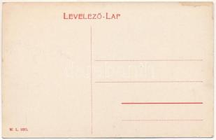 Szamosújvár, Gherla; Gyapjút szárító fegyencek, K.u.K. katonák őrizete mellett. W.L. 1885. / prisone...