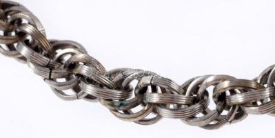 Ezüst (Ag) nyaklánc, jelzés nélkül, h: 48 cm, nettó 35g