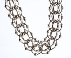 Ezüst (Ag) karlánc, jelzett, nettó 17g