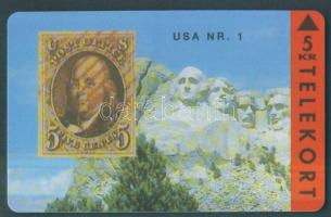 Dánia 1993 USA Nr.1  5KR használatlan telefonkártya
