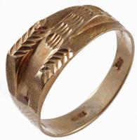 Arany (Au) gyűrű, 14k, m: 55, jelzett, nettó 2,5g