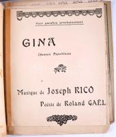 Vegyes kotta tétel, 5 db, közte Bartók Béla: Román népi táncok (Jocuri poporale romanesti), Lehár Fe...