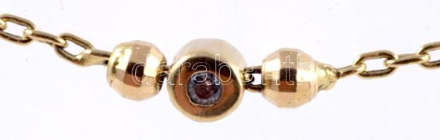 Olasz arany (Au) bokalánc, jelzett, 14k, nettó 3,21g