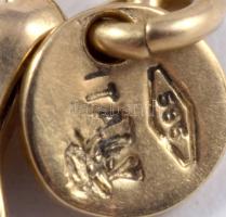 Olasz arany (Au) bokalánc, jelzett, 14k, nettó 3,21g