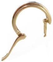 Fehér- és sárga arany (Au) fülbevaló pár, 14k, jelzett, nettó 7,3g