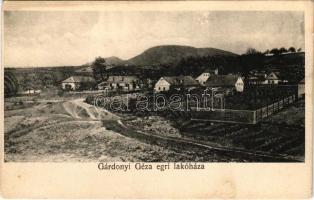 Eger, Gárdonyi Géza lakóháza (EK)