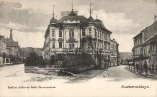 Besztercebánya Deák and Bethlen street with Café Hungária (EK)