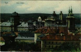 1912 Eger, a város látképe. Wahl Adolf kiadása (vágott / cut)