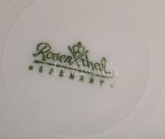 Rosenthal vékonyporcelán 6 darabos süteményes tányér készlet, jelzett, hibátlan, d: 19 cm