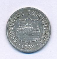 Dominikai Köztársaság 1888. 2 1/2c Cu-Ni T:VF  Dominican Republic 1888. 2 1/2 Centavos Cu-Ni C:VF Krause KM#7