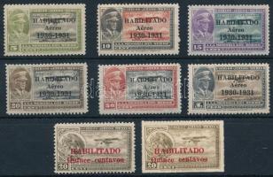 Mexiko 1930-1931 Légiposta Mi 634-639 + 649-650