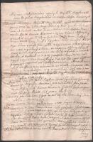 1775 Csókfalvához (Marosszék, Erdély) fűződő irat, Szántó és Roffai családok tagjainak említésével, 13 beírt oldal, magyar és latin nyelven, néhány kissé sérült, foltos lappal