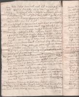 1775 Csókfalvához (Marosszék, Erdély) fűződő irat, Szántó és Roffai családok tagjainak említésével, ...