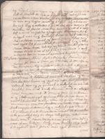 1775 Csókfalvához (Marosszék, Erdély) fűződő irat, Szántó és Roffai családok tagjainak említésével, ...
