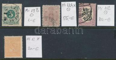 Svédország és Norvégia 4 db bélyeg (Mi EUR 156.-)