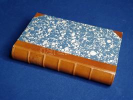 Anthologie de la Poésie lyrique francaise. De la fin du XVe siecle a la fin du XIXe siecle. Présentée par Georges Duhamel. [Lipcse] Leipzig, 1923. Insel-Verlag (Imprimerie W. Drugulin). XXXVIII + [2] + 531 + [1] p. A francia költészet antológiája Villontól Baudelaire-ig. Az első előzéken régi, francia nyelvű ajándékozási bejegyzés. (Bibliotheca mundi.) Aranyozott gerincű, álbordás kiadói félbőr kötésben, felül aranyozott festésű lapszélekkel. Jó példány.