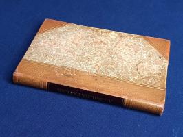 Ábrányi Kornél, ifjabb:  A csalhatatlan. Vígjáték három felvonásban. Budapest, (1883). Grill Károly (Franklin-Társulat ny.) 119 + [1] p. Egyetlen kiadás. Ábrányi Kornél (1849-1913) író, drámaíró, újságíró, lapszerkesztő, politikus, minisztériumi tisztségviselő. Korosztálya újságírójaként hamar felismerte a színpadban rejlő anyagi lehetőségeket, számos könnyű vígjátékot szerzett. A Nemzeti Színházban bemutatott verses színmű képzeletbeli ország képzeletbeli felső középosztálybeli tagjai közt játszódik, cselszövésre épül, így egyfajta zene nélküli operettnek is tekinthető. [Szépirodalmi kis könyvtár 3.] Szüry 41. Aranyozott gerincű korabeli félbőr kötésben, aranyozott festésű lapszélekkel. Jó példány.