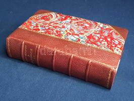 Kemény Zsigmond:  A rajongók. I-II. kötet. [Teljes, egybekötve.] Budapest, [1900 körül]. Franklin-Társulat ny. [2] + 227 + [1] p.; [2] + 253 + [1] p. Kemény Zsigmond klasszikus történelmi regényének első kiadása 1858-1859-ben jelent meg. Példányunk hátsó előzékén könyvkötői könyvjegy. Aranyozott gerincű, álbordás korabeli félbőr kötésben (Kiss József Ferenc, Budapest), felül aranyozott lapszélekkel. Jó példány.