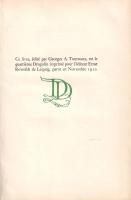 Verlaine, Paul: 
Vers. [Költemények.]
[Lipcse] (Leipzig, 1910). Ernst Rowolht (Imprimerie Drugulin...