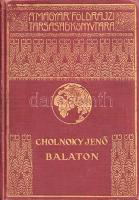 Cholnoky Jenő:  Balaton. 120 képpel. Budapest, [1937]. Franklin-Társulat Magyar Irodalmi Intézet és Könyvnyomda. 191 + [1] p. + 24 t. (kétoldalas). Első kiadás. Cholnoky Jenő (1870-1950) földrajztudós, földrajzi író klasszikus kismonográfiája a Balatonról. Oldalszámozáson belül szövegközti és egész oldalas geológiai ábrákkal, térképvázlatokkal. A munka elsősorban a tó geológiai és meteorológiai jellegzetességeire koncentrál, de röviden kitér a térség történetére és emberföldrajzára is. (A Magyar Földrajzi Társaság Könyvtára.) Díszesen aranyozott kiadói egészvászon kötésben, jó példány.